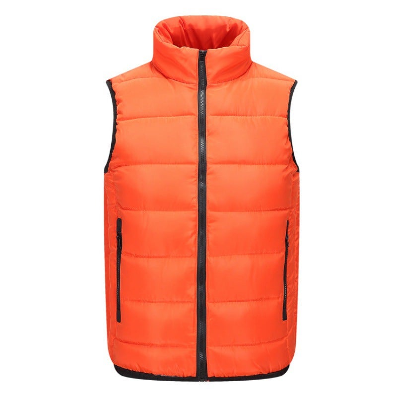 Vest For Gym Custom Workwear, Membership Consultant Cotton Vest, Supermarket Attendant Printed Thickened Warm Vest - Image 1