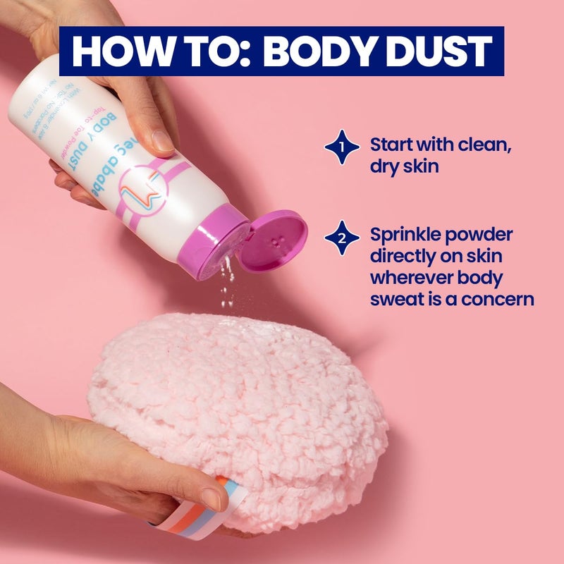 Megababe Sweat Absorbing Body Powder - Body Dust | with Lavender & Aloe | Talc-Free, All Natural | 6 oz - Image 4
