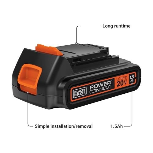 BLACK+DECKER 20V MAX Battery, 1.5Ah Lithium Ion Battery, Extended Runtime, Compatible with Tools, Outdoor Equipment and 20V Vacuums (LBXR20) - Image 3