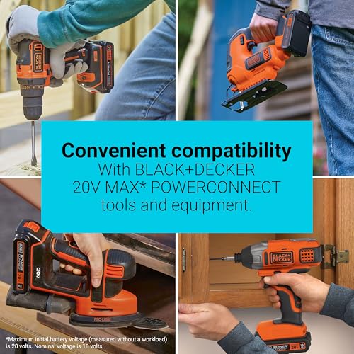 BLACK+DECKER 20V MAX Battery, 1.5Ah Lithium Ion Battery, Extended Runtime, Compatible with Tools, Outdoor Equipment and 20V Vacuums (LBXR20) - Image 4