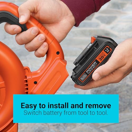 BLACK+DECKER 20V MAX Battery, 1.5Ah Lithium Ion Battery, Extended Runtime, Compatible with Tools, Outdoor Equipment and 20V Vacuums (LBXR20) - Image 5