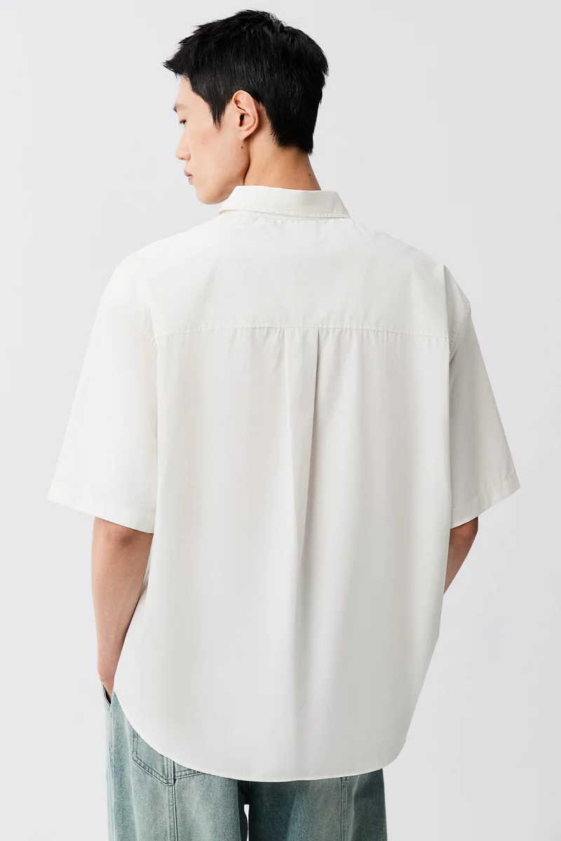 H&M  Loose Fit Printed Cotton shirt for Men | Best Price UAE