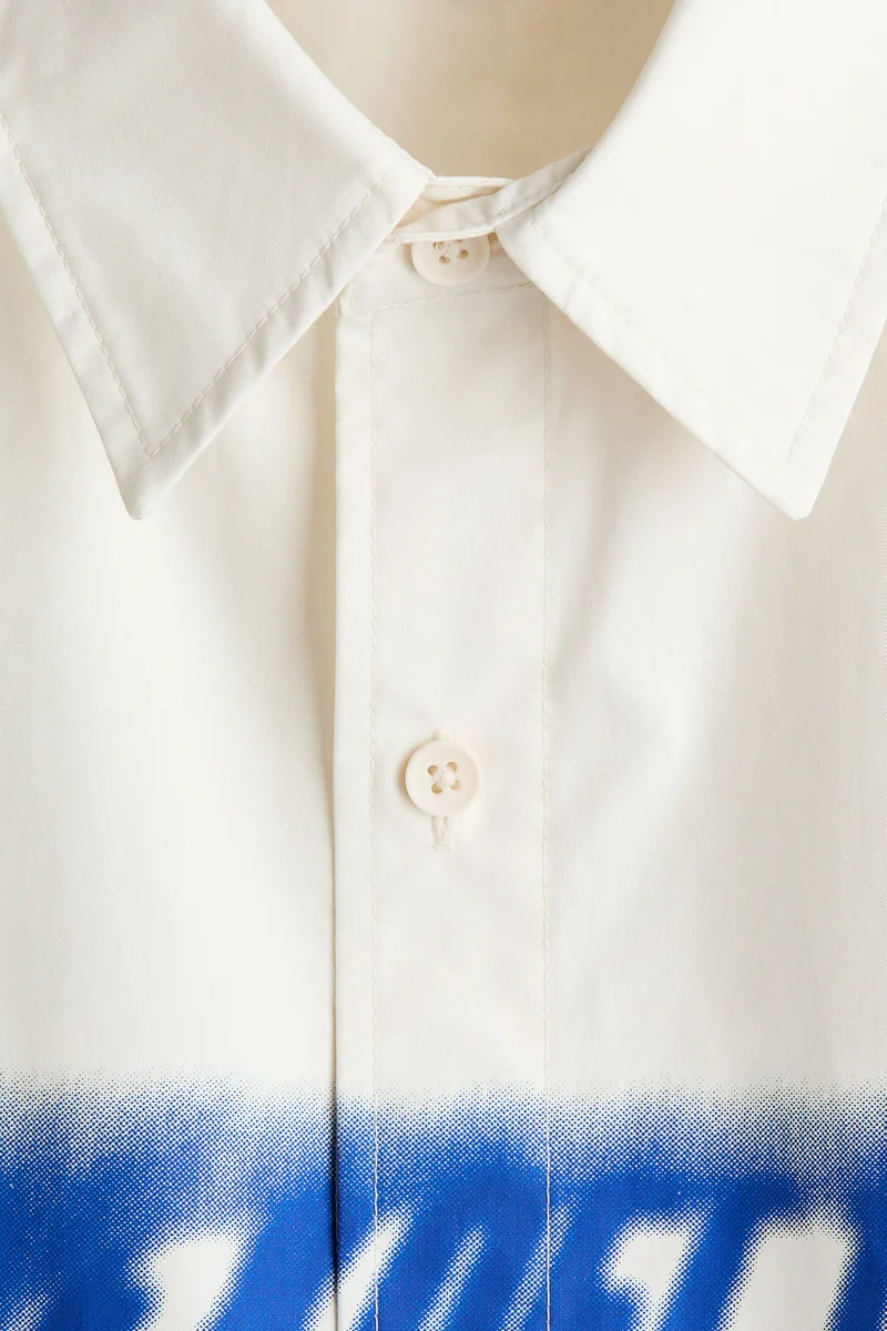 H&M  Loose Fit Printed Cotton shirt for Men | Best Price UAE
