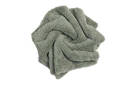 CARCAREZ Microfiber Towels for Cars, Car Drying Wash Detailing Towel with Plush Edgeless Microfiber Cloth (Grey) - Image 2