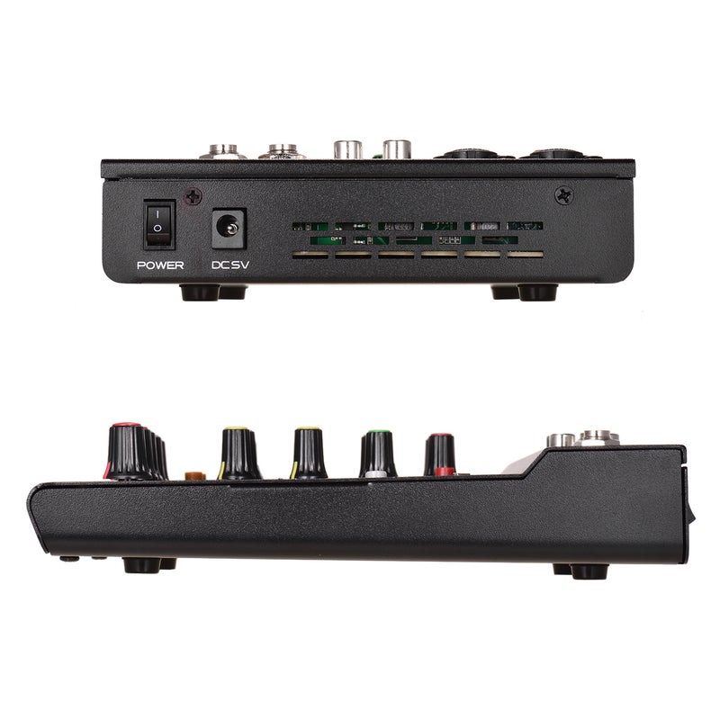 M-4U Portable 4-Channel BT Mixing Console Digital Audio Mixer Built-in Reverb Effects +48V Phantom Power 3-band EQ DC 5-12V Power Supply for Recording DJ Network Live Broadcast Karaoke - Image 5