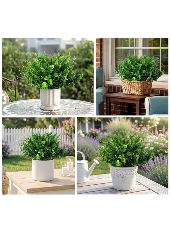 ilauke 6 Pack Artificial Greenery Stems Outdoor UV Resistant, Faux Plants for Home Decor Indoor Outside, Assorted Eucalyptus Decor & More for Vases - Image 4