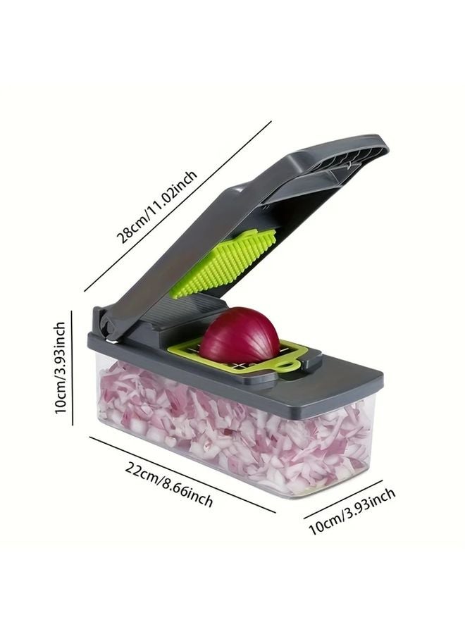 قطاعة الخضروات متعددة الاستخدام للتقطيع والتشريح والبرش لاستخدام المطعم والمطبخ - Image 5