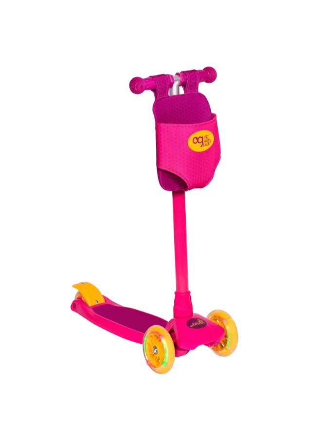 Our Generation - By My Side Scooter - Kick Scooter for Kids with Light-Up Wheels & Doll Carrier - Image 1