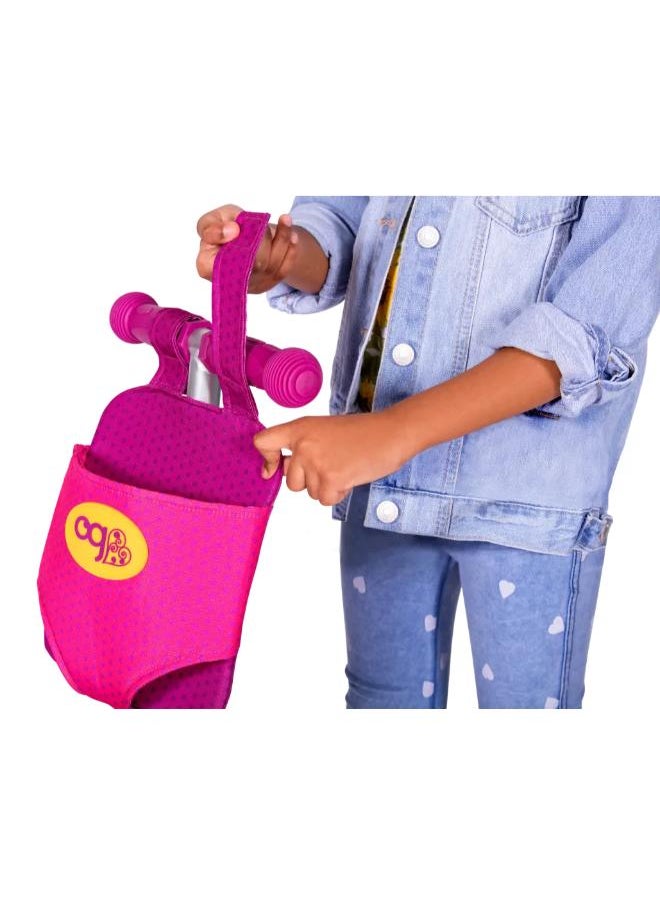Our Generation - By My Side Scooter - Kick Scooter for Kids with Light-Up Wheels & Doll Carrier - Image 1
