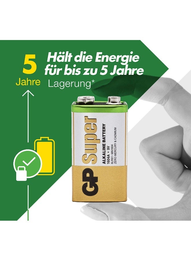 Gp 1X8 Super Alkaline 9Vblock 6Lr61 Bulk Box 030E1604Alb8 - Image 3