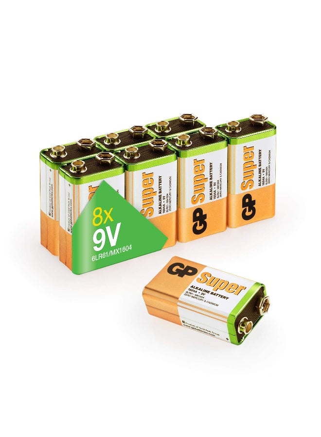 Gp 1X8 Super Alkaline 9Vblock 6Lr61 Bulk Box 030E1604Alb8 - Image 5