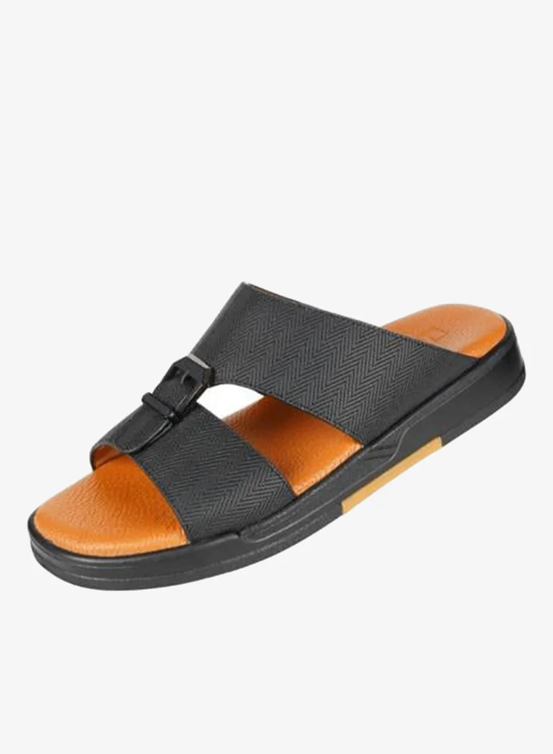 008-3657 Barjeel Uno Mens Arabic Sandals MSA124 Black
