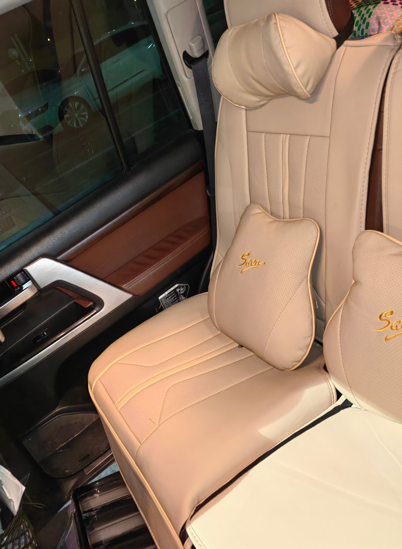 SAGA Alayjah,Luxury Leather Seat Cushion with steering wheel cover,1 PCK, Premium Quality Cover,Gives Extra Protection for Car Interiors - Image 5