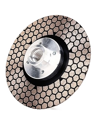 PANFREET 4.5" Diamond Porcelain Tile Saw Blade,Super Tile Grinding Blade with 5/8"-11 Female Thread for Granite Marble Porcelain Ceramic Tiles - Image 3
