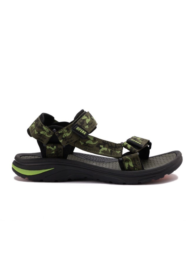 صندل رجالي رياضي مريح – صندل للمشي والرحلات بإغلاق لاصق – حذاء صيفي عملي للاستخدام اليومي - Image 4