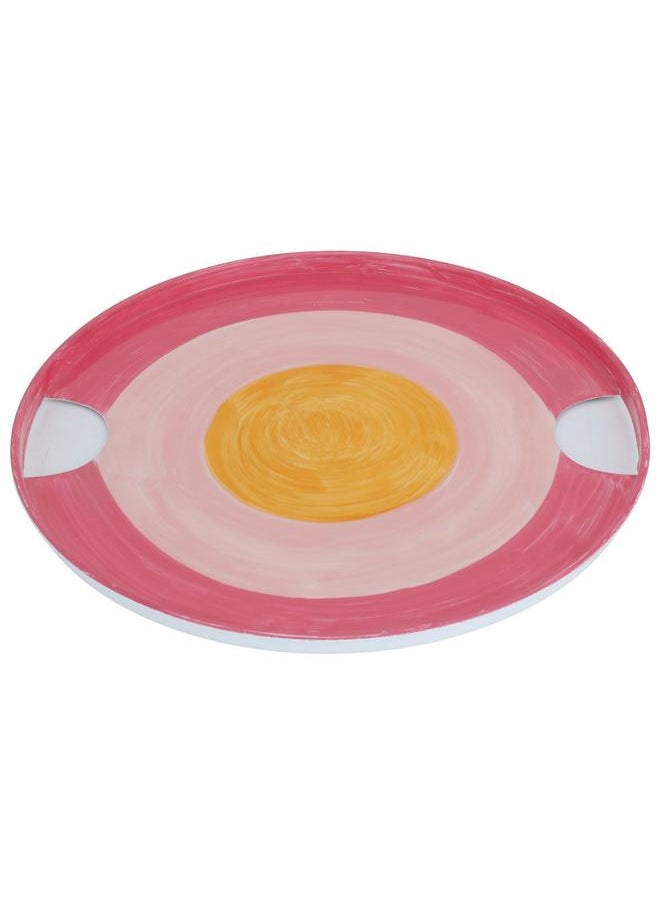 Alsaif Porcelain Serving Plate 36 X 2 Round Pink  - Image 2