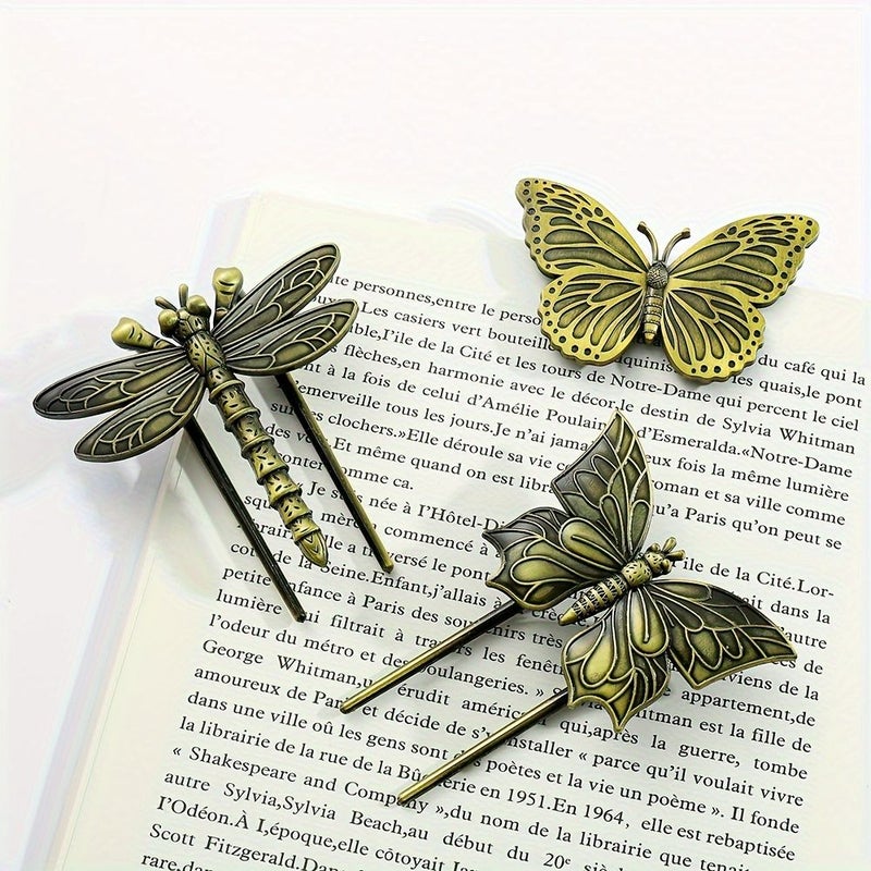 An Antique Copper Insect Book Clip And Bookmark Made Of Metal In Style HE053 Plus SQ0161 Presented In A Single Elegant Gift Box Perfect For Everyday Study Office Use And Enhancing Your Reading Experience - Image 4
