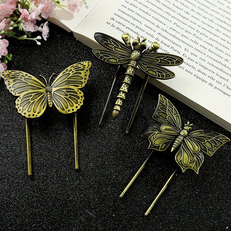 An Antique Copper Insect Book Clip And Bookmark Made Of Metal In Style HE053 Plus SQ0161 Presented In A Single Elegant Gift Box Perfect For Everyday Study Office Use And Enhancing Your Reading Experience - Image 1