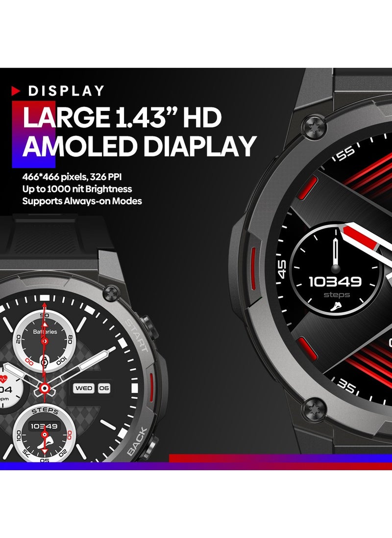 Zeblaze - Zeblaze VIBE 7PRO 1.43 inch AMOLED Display High Fidelity Bluetooth Call Smartwatch - Image 1