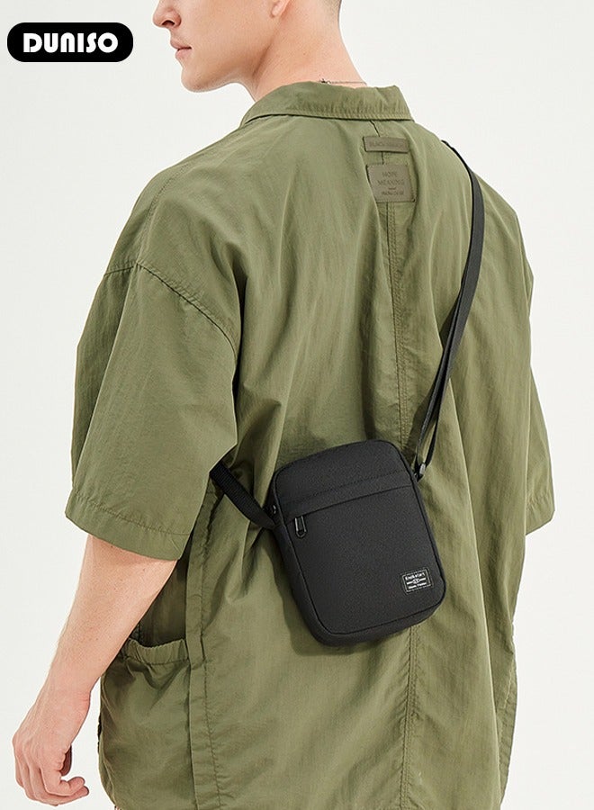 DUNISO Small Crossbody Bag for Men Women, Mini Messenger Bag Side Shoulder Bag for Phone Passport, Casual Satchel Bag Phone Purse, Mini Sling Bag Fanny Pack Water Resistant for Travelling, Hiking  - Image 5