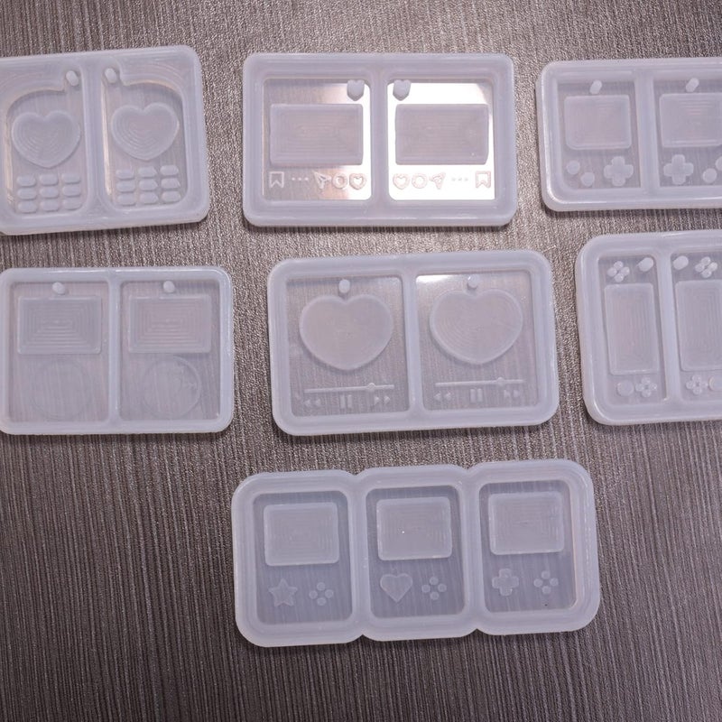 Cute Resin Shaker Mold Shape Resin Keychain for Epoxy Pendant Making Art Mold - Image 5