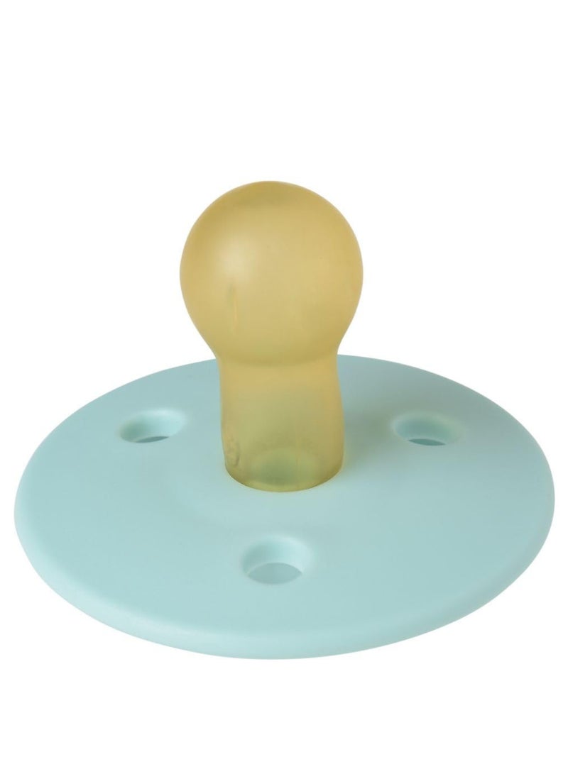 Mininor Round Pacifier Latex 0 Month and Above Cool Mint