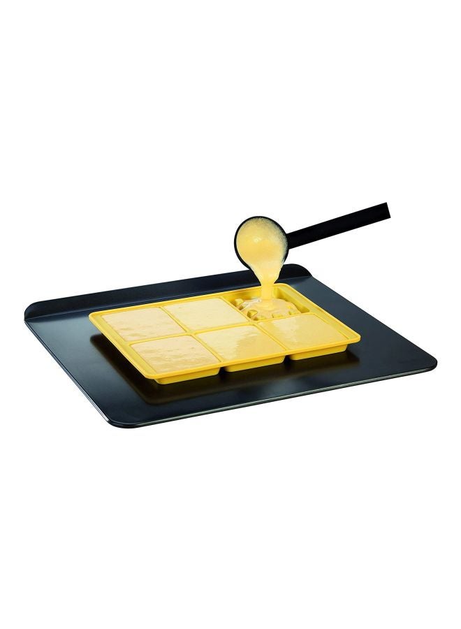 tescoma Delicia 6 Waffle Mould Yellow 21x27cm - Image 2