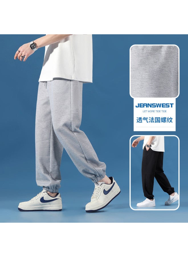 Jeanswest سراويل جوجرز غير رسمية بسحب للربيع/الخريف، بنطلونات ضيقة متعددة الاستخدامات للمراهقين - Image 2
