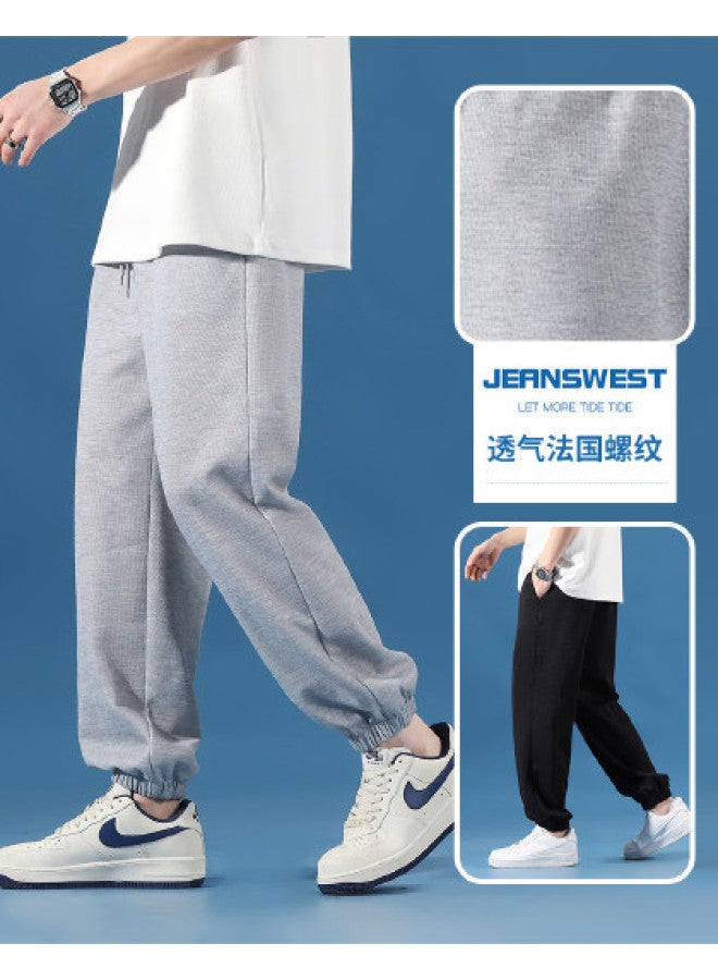 Jeanswest سراويل جوجرز غير رسمية بسحب للربيع/الخريف، بنطلونات ضيقة متعددة الاستخدامات للمراهقين - Image 1