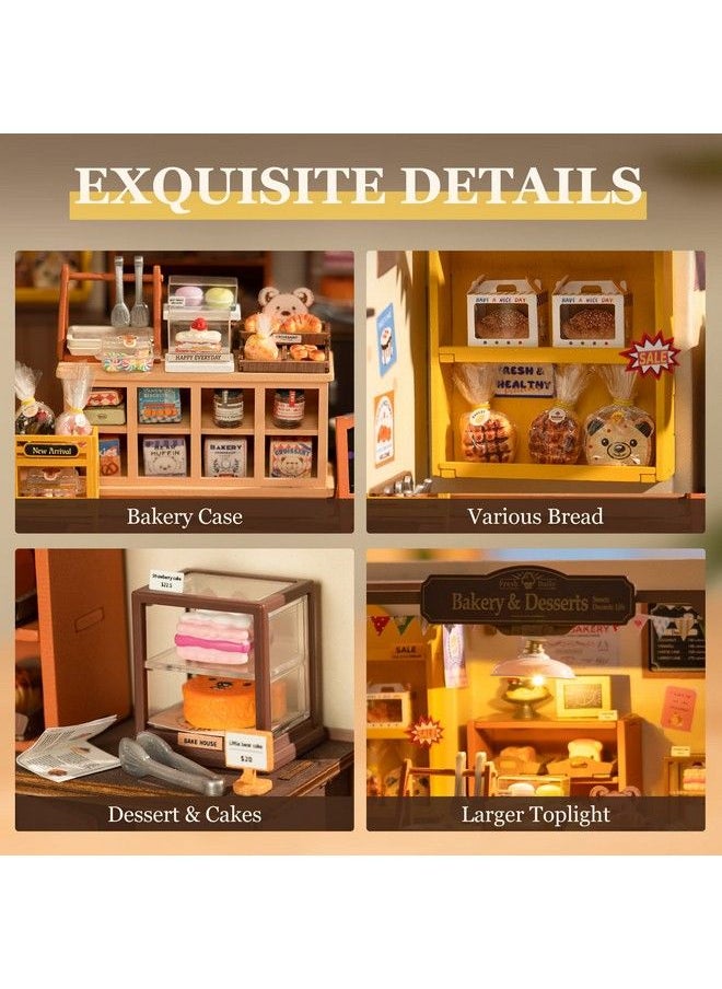 Robotime Miniature House Kit Diy Mini Dollhouse With Accessories Tiny Store Making Kit With Light Hobby Birthday Gifts For Kids & Adults  - Image 3