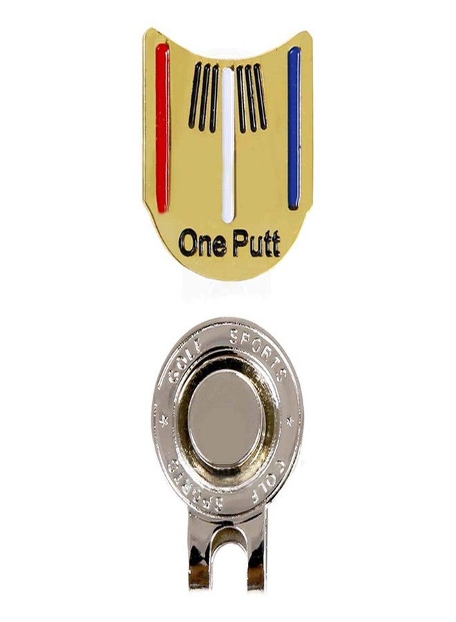 Wixine 2Pcs Golf Ball Marker Putting Putt Alignment Aiming Tool with One Magnetic Hat - Image 3