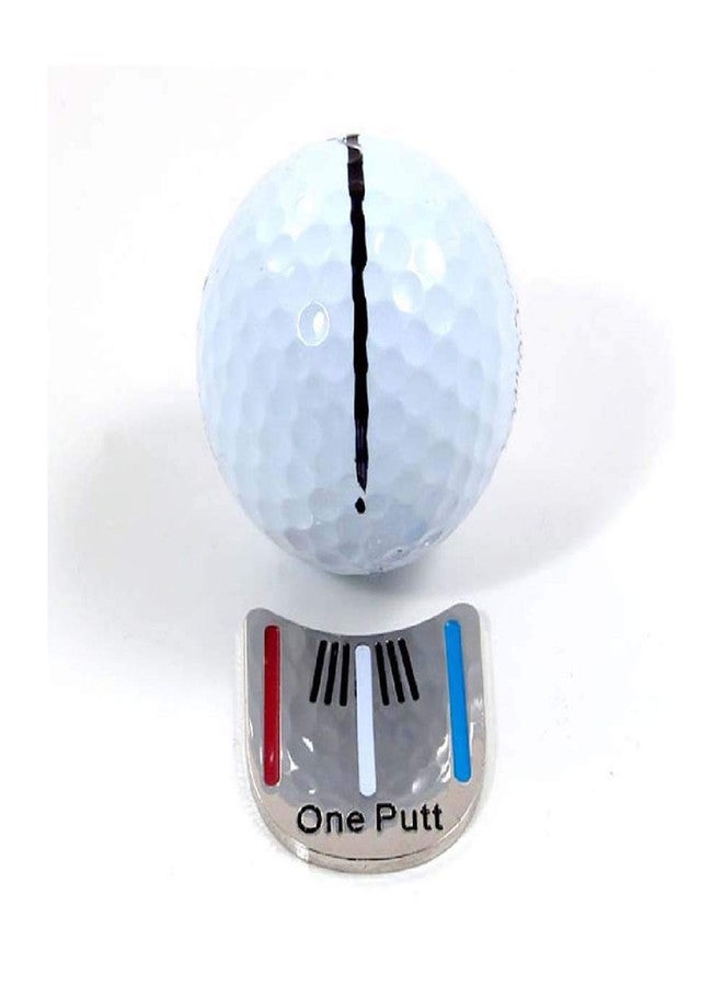 Wixine 2Pcs Golf Ball Marker Putting Putt Alignment Aiming Tool with One Magnetic Hat - Image 5