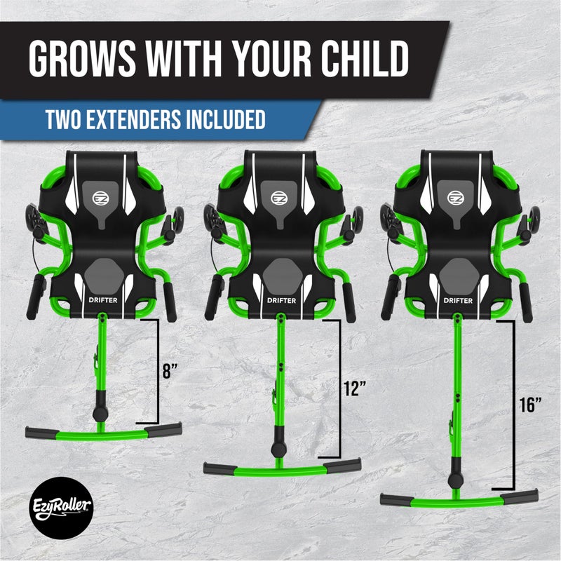 EzyRoller Drifter X Ride On Toy for Kids, Ages 4-12, Up to 154 lbs - Green - Image 3