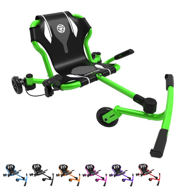 EzyRoller Drifter X Ride On Toy for Kids, Ages 4-12, Up to 154 lbs - Green - Image 1