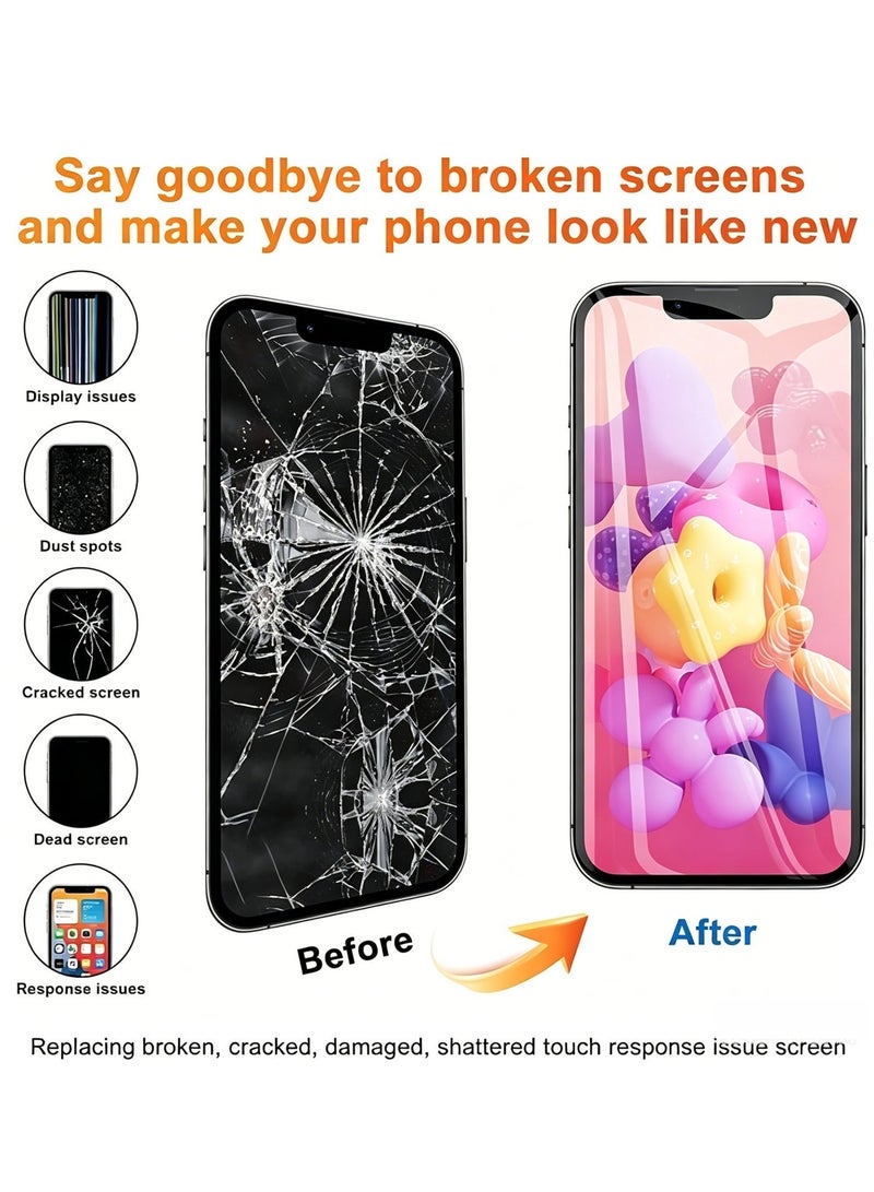 Kara Manda for iPhone 14 Pro Max Screen Replacement OLED [NOT LCD] 6.7'' Display 3D Touch Screen FHD Digitizer Assembly A2651 A2893 A2894 A2895 A2896 - Image 1