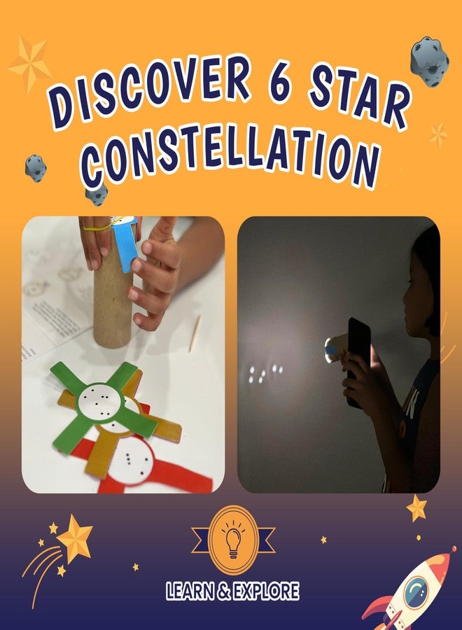 The Curious Bees Space Safari 4-in-1 Craft Box for Kids | Solar System Mobile, Astronaut Mask, Rocket Craft, Constellation DIY | Creative & Educational Space Activities|Age Group: 4-8 Years,Multicolor - Image 4