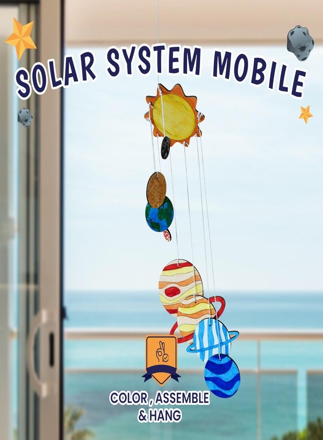 The Curious Bees Space Safari 4-in-1 Craft Box for Kids | Solar System Mobile, Astronaut Mask, Rocket Craft, Constellation DIY | Creative & Educational Space Activities|Age Group: 4-8 Years,Multicolor - Image 5