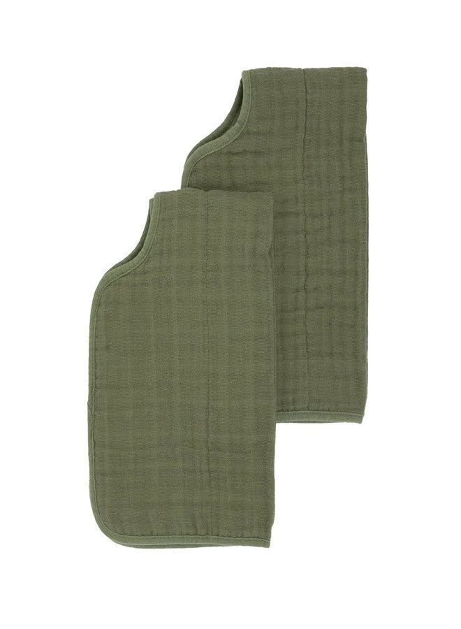 little unicorn منشفة تجشؤ فاخرة فائقة الامتصاص من ليتل يونيكورن 2 عبوة | ناعمة على بشرة الطفل | حجم أكبر | تصميم مريح | مجموعة من 2 (فيرن) - Image 2