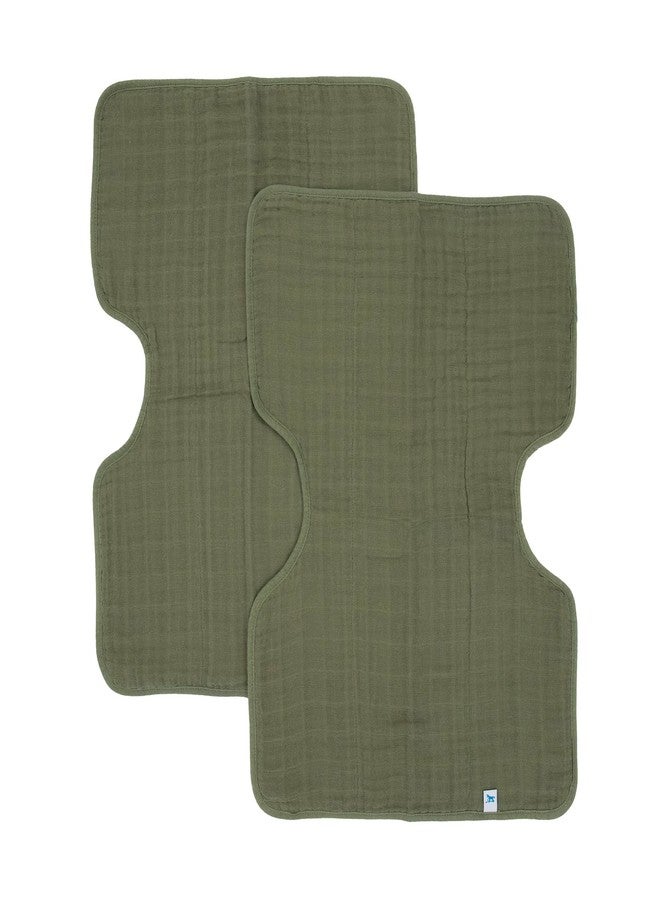 little unicorn منشفة تجشؤ فاخرة فائقة الامتصاص من ليتل يونيكورن 2 عبوة | ناعمة على بشرة الطفل | حجم أكبر | تصميم مريح | مجموعة من 2 (فيرن) - Image 1