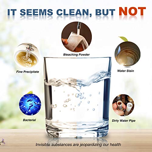 Membrane Solutions 5 Micron Sediment Water Filter Replacement Polypropylene Cartridge 20" x 2.5" for Whole House Filter System - 6 Pack - Image 5