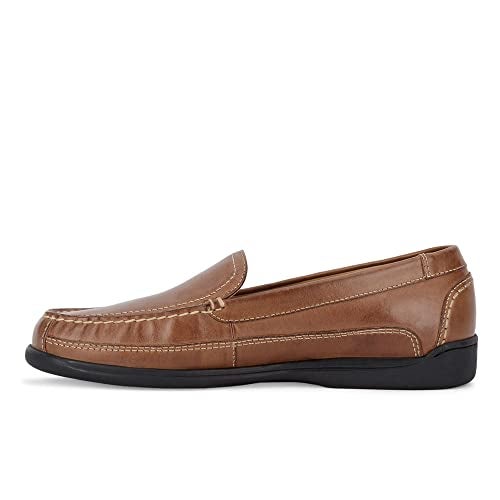 Dockers Mens Catalina Leather Casual Loafer Shoe, Saddle Tan, 9 W - Image 4