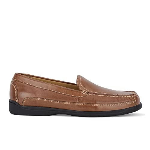 Dockers Mens Catalina Leather Casual Loafer Shoe, Saddle Tan, 9 W - Image 3