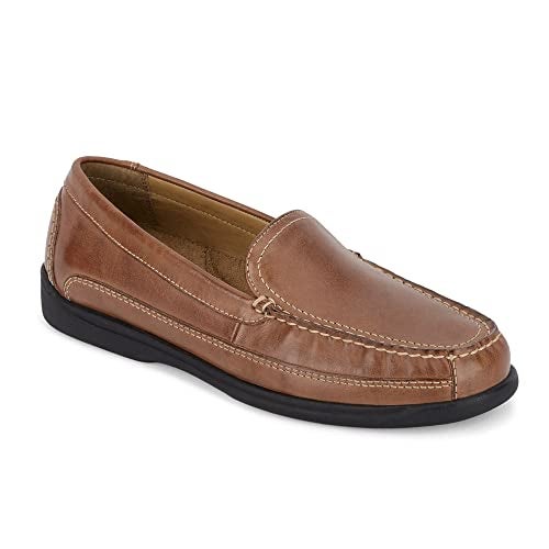 Dockers Mens Catalina Leather Casual Loafer Shoe, Saddle Tan, 9 W - Image 2