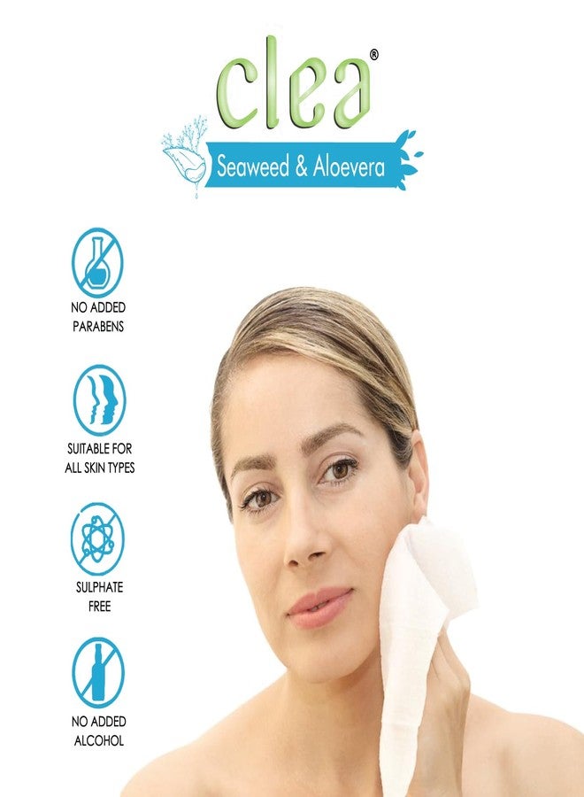 سيلا مناديل كليا المنظفة والمنعشة بخلاصة الأعشاب البحرية والصبار | عبوة من 50 منديلًا فرديًا - Image 5