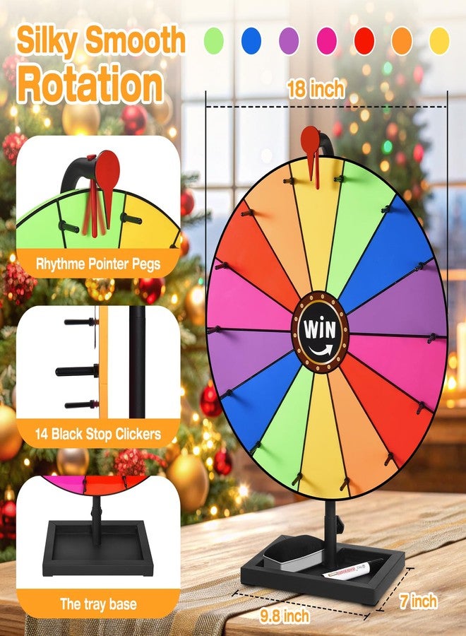 AugFir 18-inch Desktop Spinning Prize Wheel (with line) - Image 3