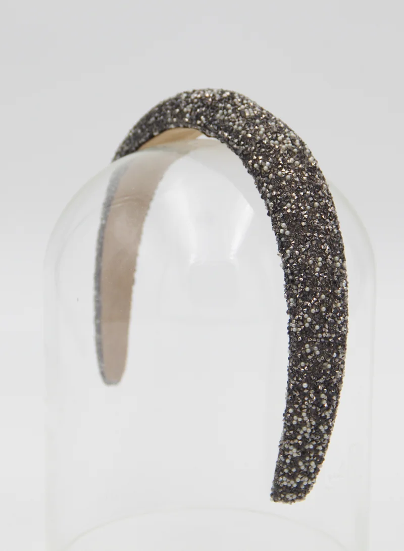 D'Daniela Headband Retro For Women's and  Girls Grey