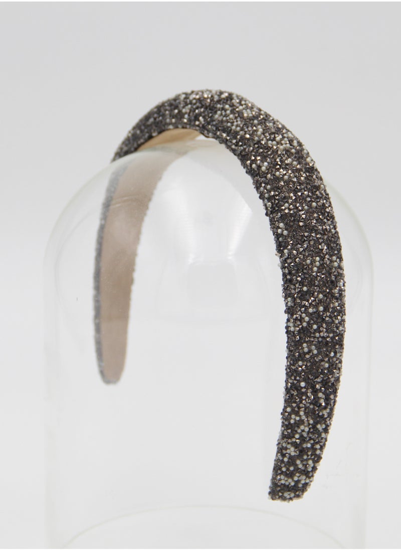 D'Daniela - Headband Retro For Women's and  Girls Grey - Image 1
