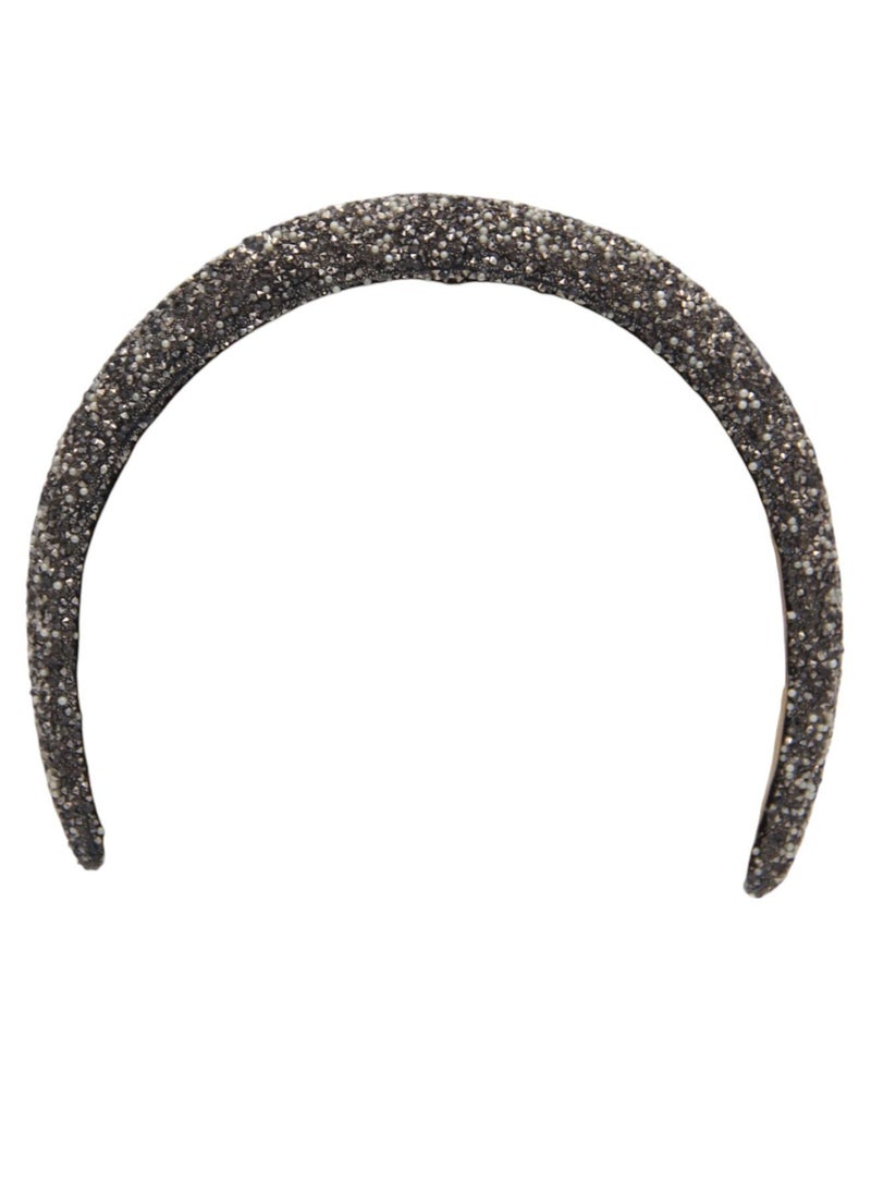 D'Daniela - Headband Retro For Women's and  Girls Grey - Image 1