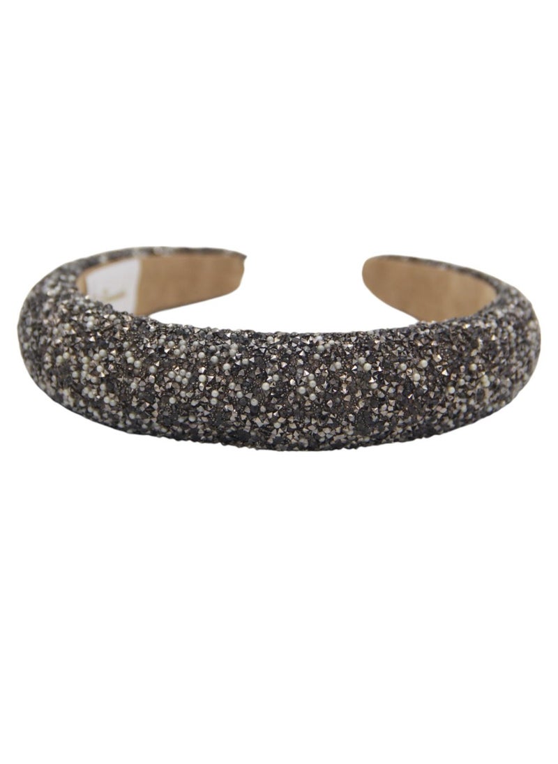 D'Daniela - Headband Retro For Women's and  Girls Grey - Image 1