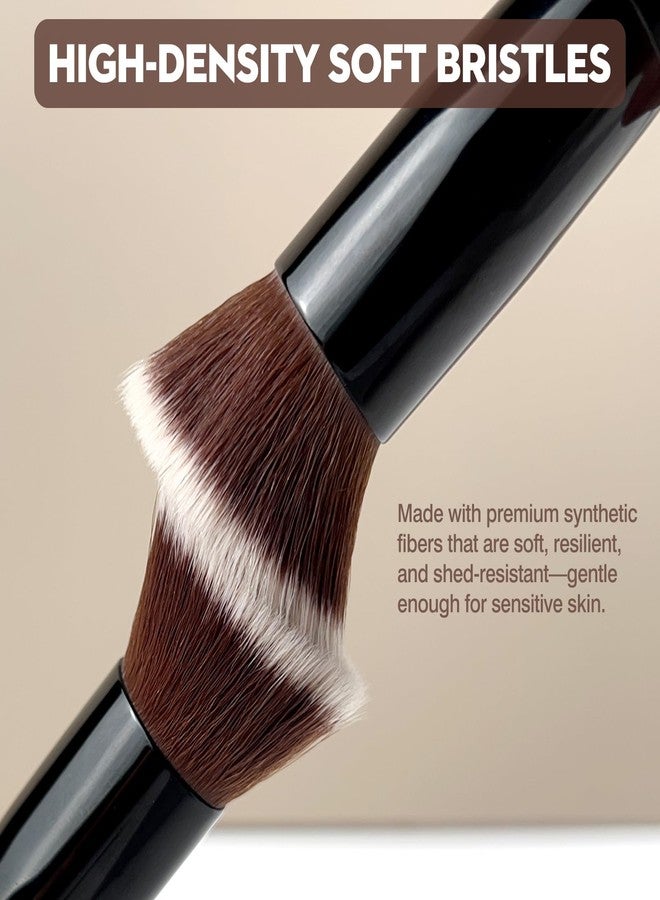 Brvlsoc Face Powder Brush – Multi-Purpose Makeup Brush for Blush or Powder, Delivers Sculpted Finish, Crafted with Vegan Synthetic Fibers, Cruelty-Free - Image 2